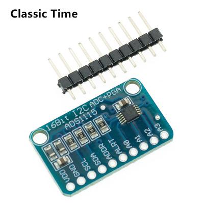 I2C ADS1115 16-битный 4-канальный модуль АЦП с программируемым усилителем усиления от 2,0 В до 5,5 В для Arduino RPi