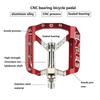 ENLEE MTB Road Bike Ultralight Sealed Pedals CNC Cycling Part Alloy DH XC Hollow Anti-slip Bearings Du System Mountain 12mm Axle