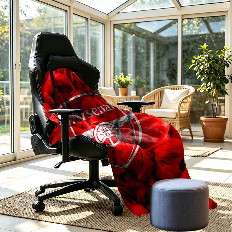Arsenal F.C Print Blanket - Soft & Comfortable, for Bedroom, Travel, Sofa, Home Decoration - Birthday Christmas Gift for Friend