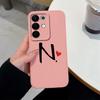 Простой Чехол для Телефона с Узором из Букв Для Oppo Realme C85 Pro C75 C75x C73 C71 C67 C65 C63 C61 C55 C53 C51 C35 Квадратный Матовый Силиконовый Противоскользящий Чехол