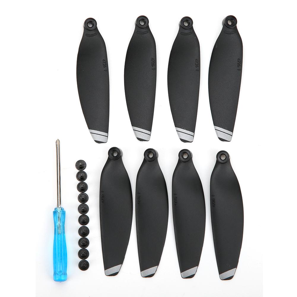 2Pair RC Drone 4726F Propeller Replacement Noise Reduction Fit for DJI Mavic Mini(White Black )