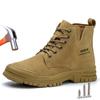 Work Safety Boots Men Autumn Winter Indestructible Anti-smash Anti-puncture Warm Work Shoes Protective Men Safety Shoes