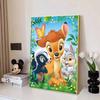 Полная круглая алмазная живопись Бэмби Олененок и ее друзья Искусство Стразы Картина Мозаика DIY 5D Вышивка крестом Домашнее украшение