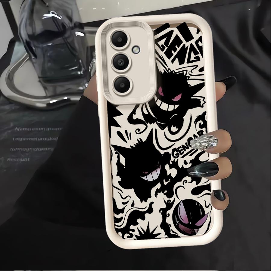 Case for Samsung Galaxy A56 A73 A35 A52 A55 A25 A26 A32 A36 A24 A22 A21s A54 Phone Cover Pokemon Cool Gengar