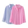 Kaslead New Arrival Women's Fashion Style Fashion All-Match Basic Poplin Shirt 3057422046