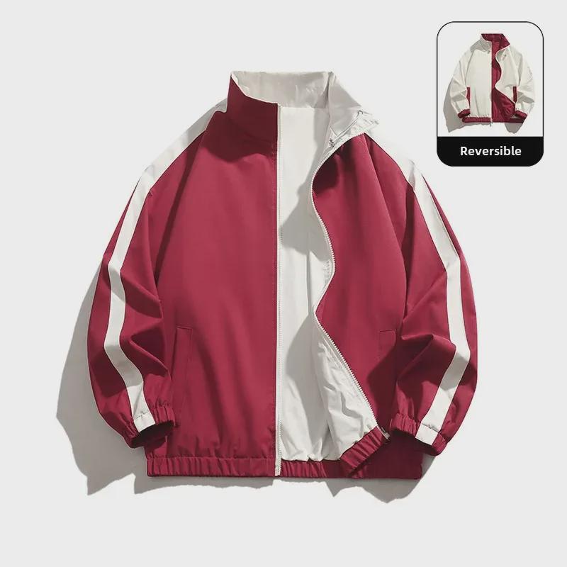 Мужская повседневная куртка с воротником-стойкой, осень 2024 г.