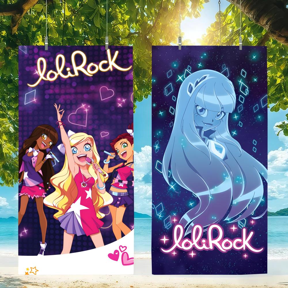 L-Lolirock-S Полотенце Микрофибра Пляжное Полотенце, Быстросохнущее, Без Песка, Ультратонкое Волокно, Супер Мягкое.
