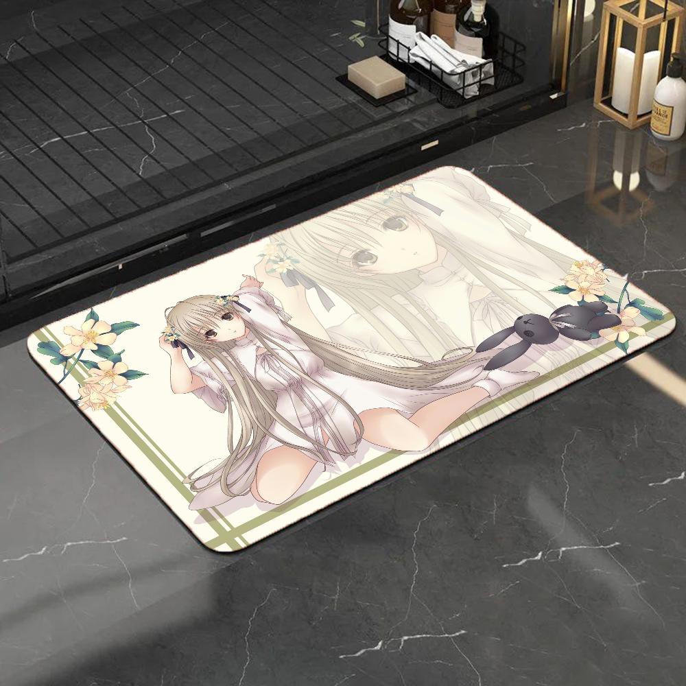 1 шт. Yosuga No Sora Впитывающие коврики для ванной, Противоскользящие коврики, Товары для домашнего декора, Ковры, Коврики для пола для дома, кухни