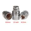 Bicycle Bottom Bracket MTB Bike Crank Extractor Remover Bottom Bracket Repair Tool 20 Teeth Fit Teeth Diagnostic-tool Repair