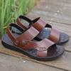 2025 Лето Новая обувь для мужчин Сандалии из натуральной кожи Кожаные повседневные шлепанцы Мужская крутая пляжная обувь