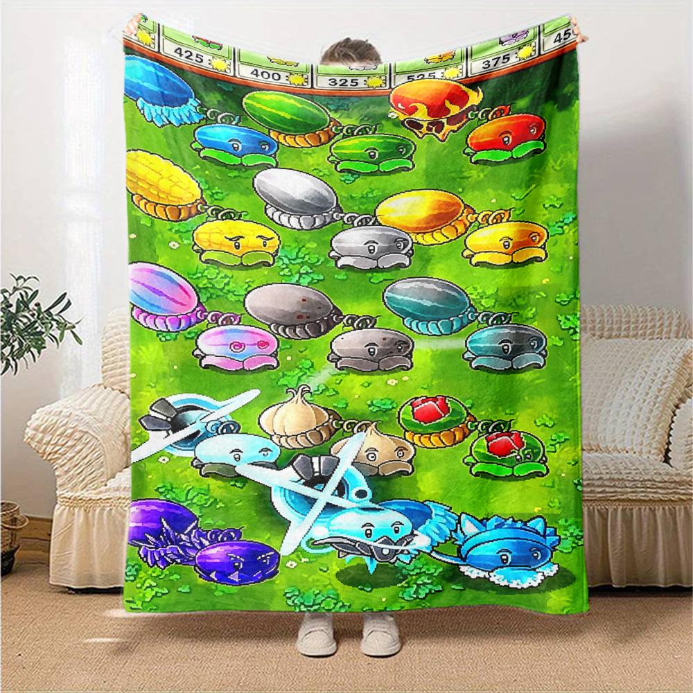 Plants Vs. Zombies Blanket Durable Comfort Great for Bedding Couch Office Chair Four Seasons Multipurpose Modern