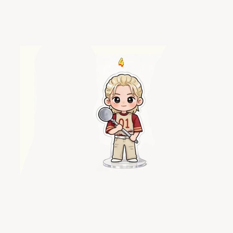 1 шт. K-pop Stray Kids Участник 6 см Стенд Милый Kawaii Повар Кухонные принадлежности Чиби Фигурка Настольное украшение Знак, SKZ Мерч Коллекция для фанатов STAY Подарок