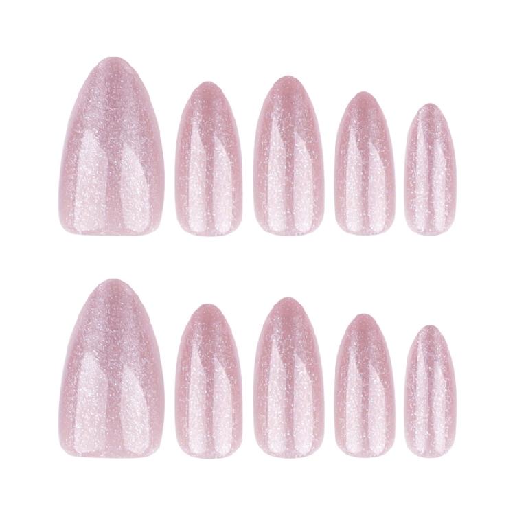 24 шт. накладные ногти миндалевидной формы с эффектом «кошачий глаз», короткие, акриловые, для вечеринок и торжеств.