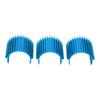 3pcs Aluminum 370 Brushless Brushed Motor Heat Sink Heatsink Cooling Fins for WPL C14 RC CarBlue