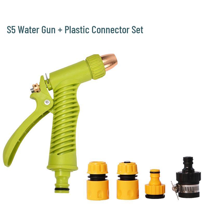 Полностью медный высоконапорный пистолет-распылитель для автомойки и насадка-щетка