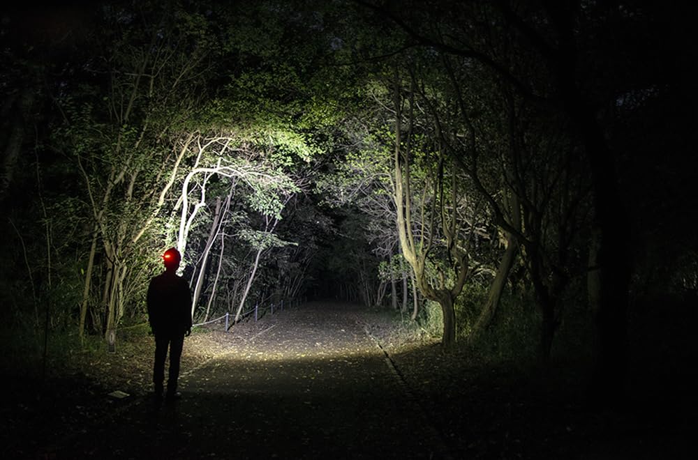 GENTOS Налобный фонарь Vader LED USB 720 часов работы Задний вид Требуется специальный аккумулятор HV-1000R Налобный фонарь, Перезаряжаемый, Люмены, 6.5