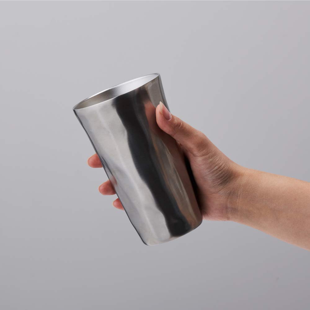 Doshisha Питьевой стакан 420 мл Серебристый Ручной работы