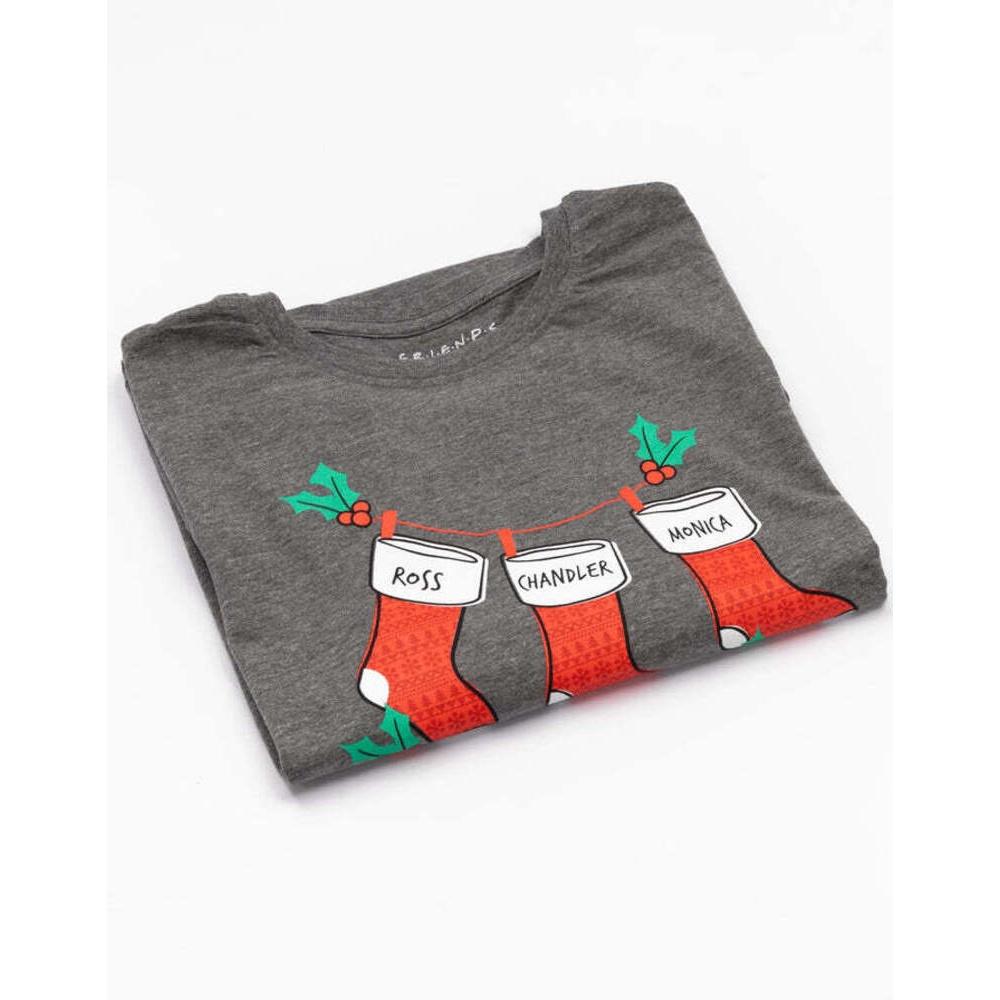 Friends Womens/Ladies Stocking Christmas T-Shirt
