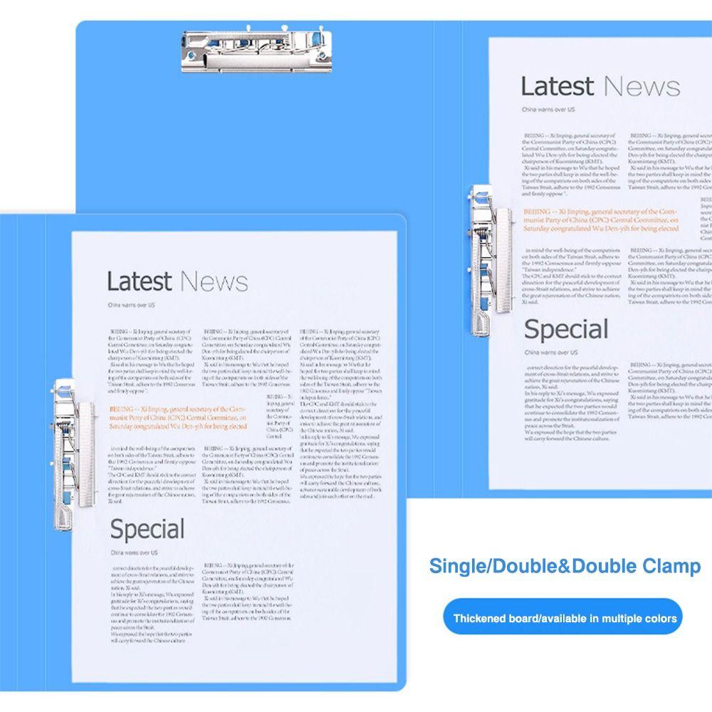 PP Document Bag Single Clip/Double Clips Archives Binder Simple File Bag Student Gift