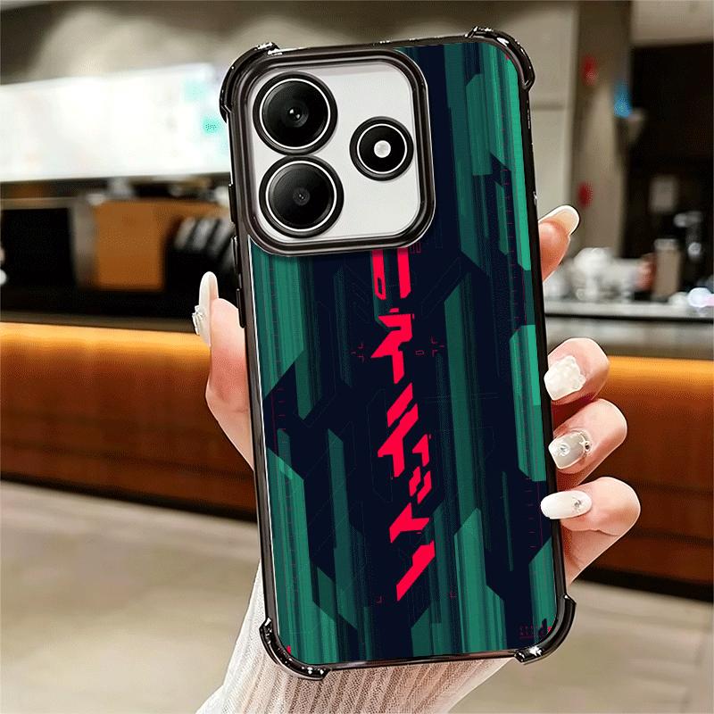 Киберпанк Эстетика Покрытие Чехол для Телефона Для Xiaomi Redmi Note 14 15 Pro Plus 13 12 11 11S 11T 10 9S 9 5G Противоударный Подушка Безопасности Чехол