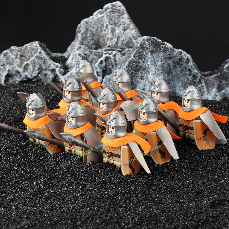 Movie Series Orc Uruk-hai Army Action Figures Mini Bricks Doll Assemble Building Blocks MOC DIY Toys for kid gift