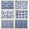 Pottery Ceramics Clay Transfer Paper Glaze Underglaze Flower Paper Blue