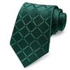 Men's Classic Solid Color Plaid Tie - Multi-color for Business, Casual, or Wedding
