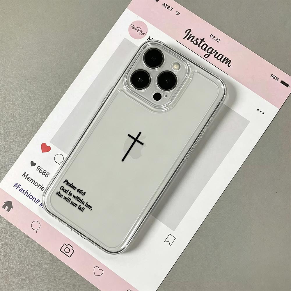 Библейский сюжет на Кресте Модный чехол для телефона для iPhone 17 16E 15 11 12 14 13 Pro Max 16 Plus 17E Air Ударопрочный чехол Fundas