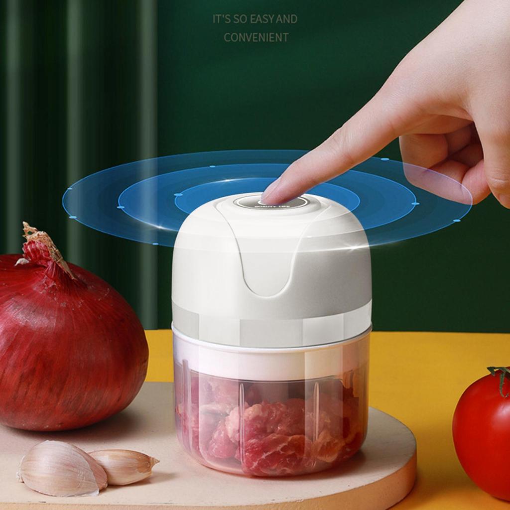 Electric Garlic Chopper Herbs Fruits Masher Food Blender Nuts Meat Processor