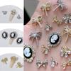 3pcs Nail Rhinestones Bows Nail Charms Bowknot Nail Art Charms Nail Crystals Charms Nail Gems Nail Art Decorations