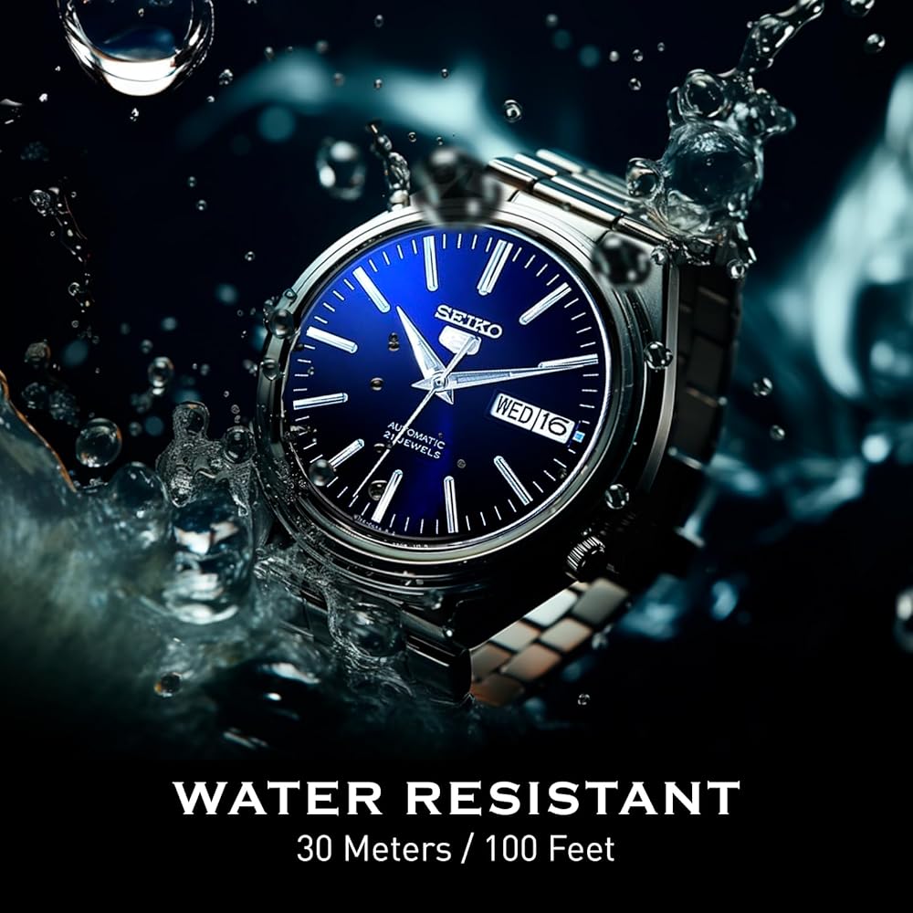 Автоматические механические часы Seiko 5 Sports SNKL43K1 Мужские наручные часы Нержавеющая сталь Черный циферблат