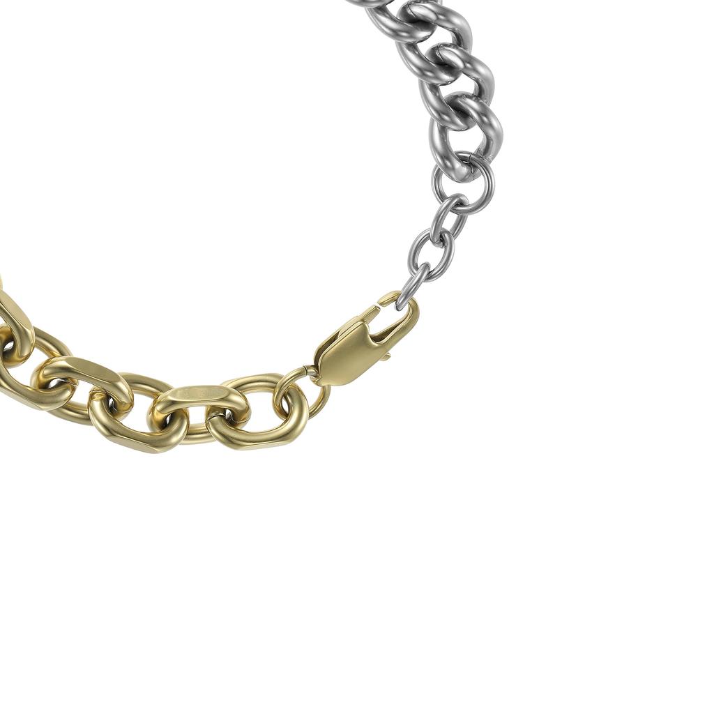 Цепочка из нержавеющей стали AXG0115710 [ARMANI EXCHANGE] Мужской двухцветный браслет,