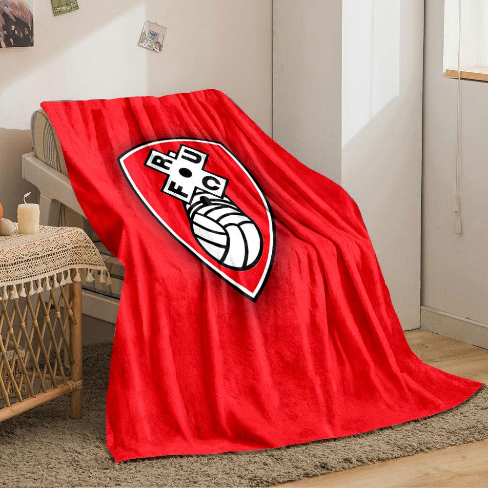Red Football Club Emblem Blanket for all seasons blanket lunch break throw gift
