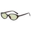 New sunglasses women's red retro oval sunglasses anti-ultraviolet high definition driving anti-glare