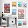 Wall Art Canvas Painting Berlin Germany Travel City Map Nordic Posters And Prints Home Decoration Wall Pictures For Living Room