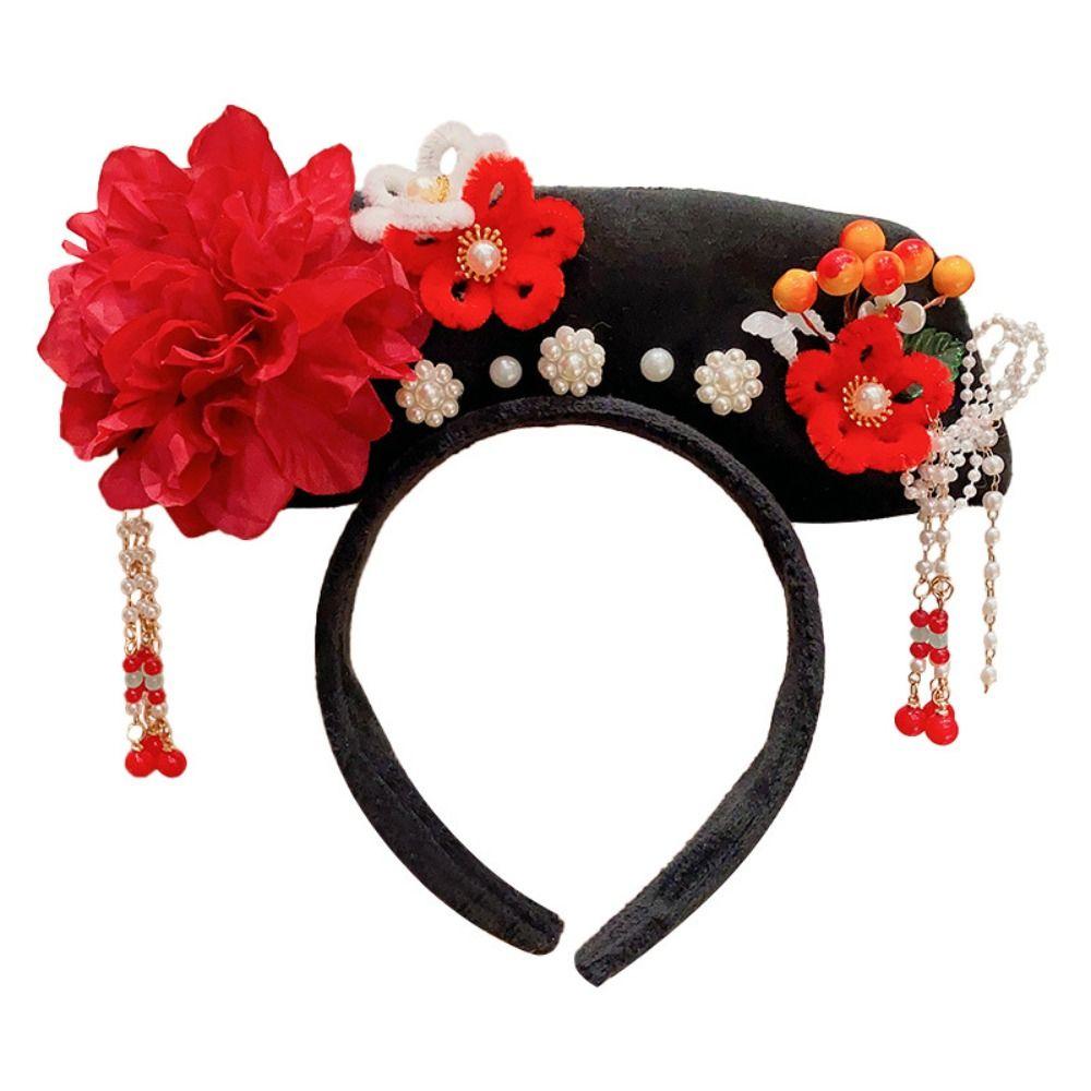 Bow Chinese Style Headwear Flower Hanfu Hair Clip Classical Ancient Style Headband  Children