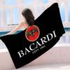 B-Bacardi Ром Летучая Мышь Вампир Микрофибровое Одеяло Быстросохнущие Пляжные Полотенца Большой Размер Печать Супер Впитывающее Полотенце-Одеяло для Бассейна