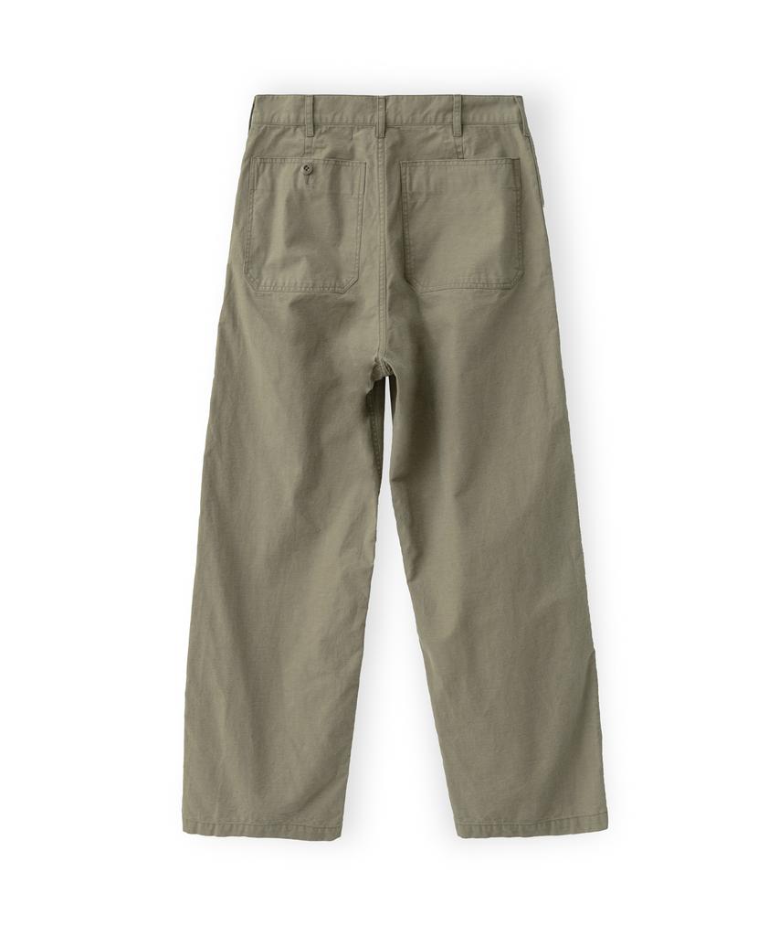 Beulaunyadeu French Work Pants, Olive Gray