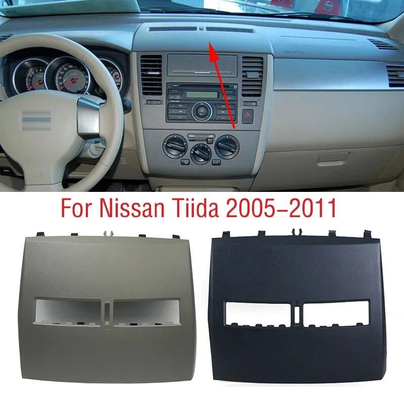 For Nissan Tiida 2005-2011 LHD Car Dashboard Air Conditioner Outlet Panel Frame A/C Air Conditioning Vents Cover Shell