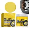 Tire Cleaner Wax Car Detailing Polish 3.52oz Tire Cleaning Agent Car Tire Shine Tire Cleaner Cream For Cleaning And Maintenance