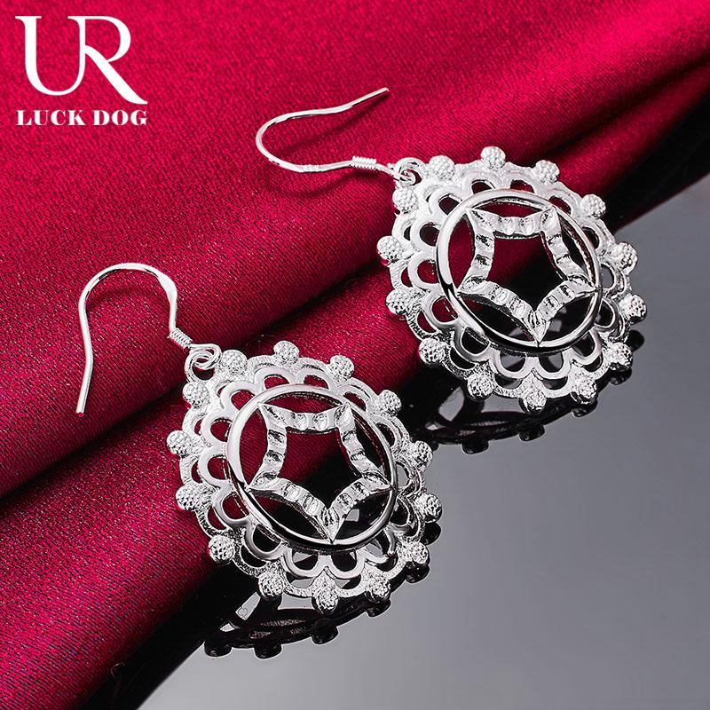 Серьги для пирсинга в форме круглой звезды из стерлингового серебра 925 пробы, модные свадебные украшения