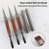 Professional Nail Liner Brush Dual-ended Nail Art Phototherapy Pen Nail Art Brush  Nail Painting