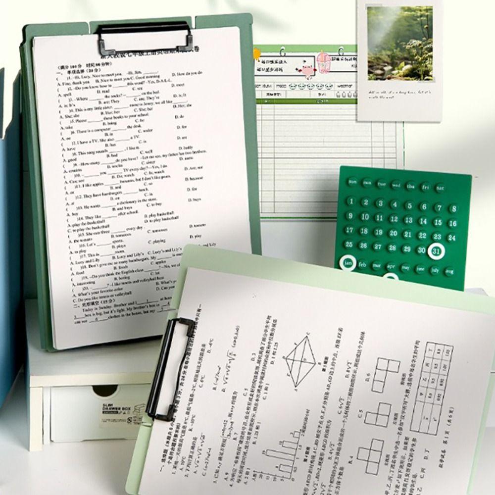 Dual-use Verhical Plate Clamp Multifunction Clipboard Multifunctional A4 File Folder School Office