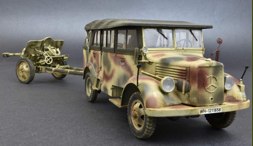 Miniart German Plastic Model Kit MA35189 1/35 Kfz.70 & 7.62cm F.K.39 (r)