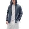 Outdoor Series Sports Casual Simple Solid Color Hooded Breathable Sun Protection Jacket Men Jackets Gray 952527607-7