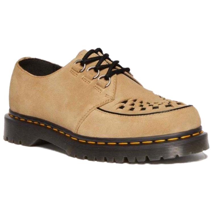 Dr. Martens Ramsey Savannah Suede Comfortable Simple Fashion Versatile Low-Top Casual Shoes Unisex casual shoes Brown 40572200
