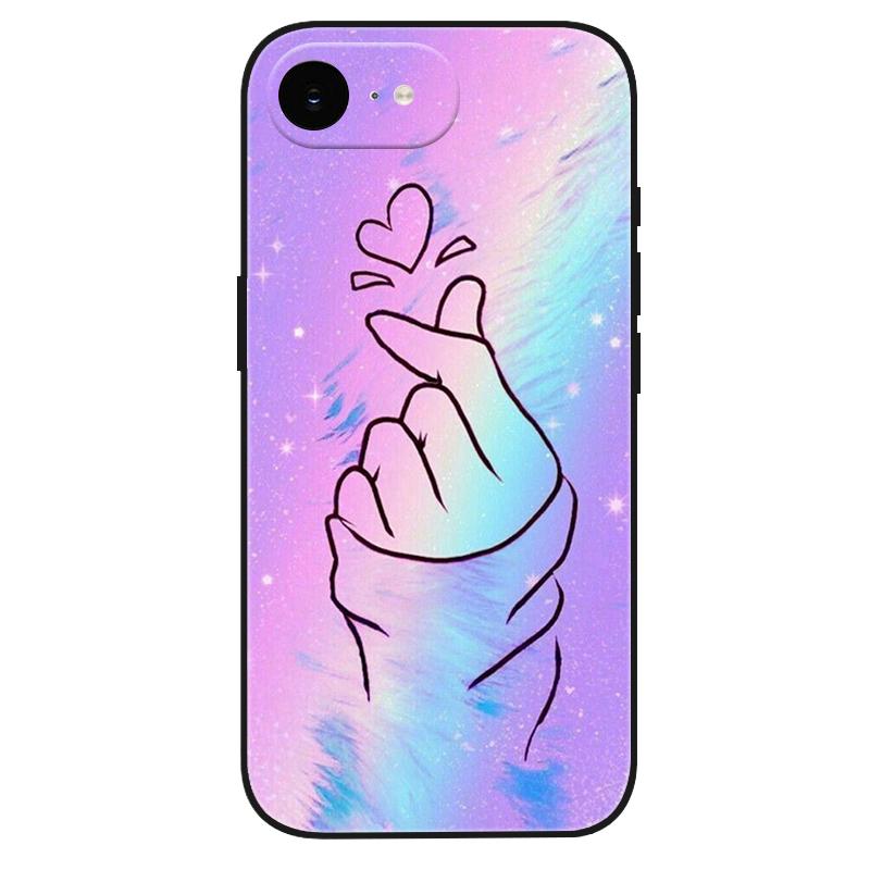 For iPhone 17e Case Silicone Luxury Space Cute Painted Soft Bumper for iPhone 17e 2026 17 e Phone Cover TPU Funda Shockproof