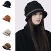 Temperament Winter Fisherman Hat Warmer Anti-cold Bucket Hat Gifts Corduroy Pullover Cap Autumn