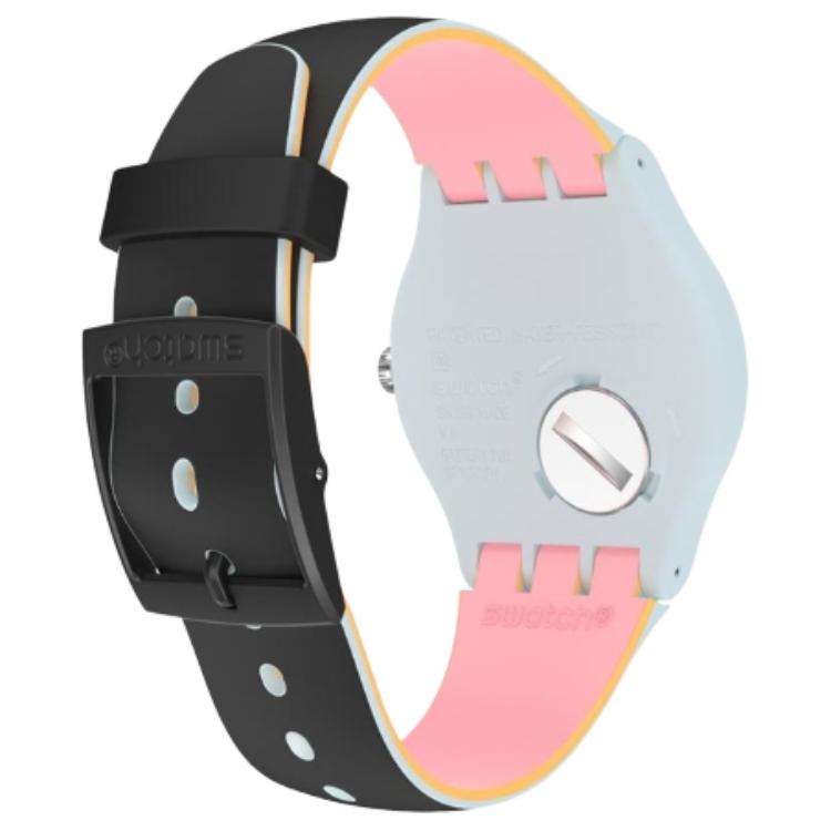Swatch Унисекс 41 мм Черные часы SUOS402 SUOS402