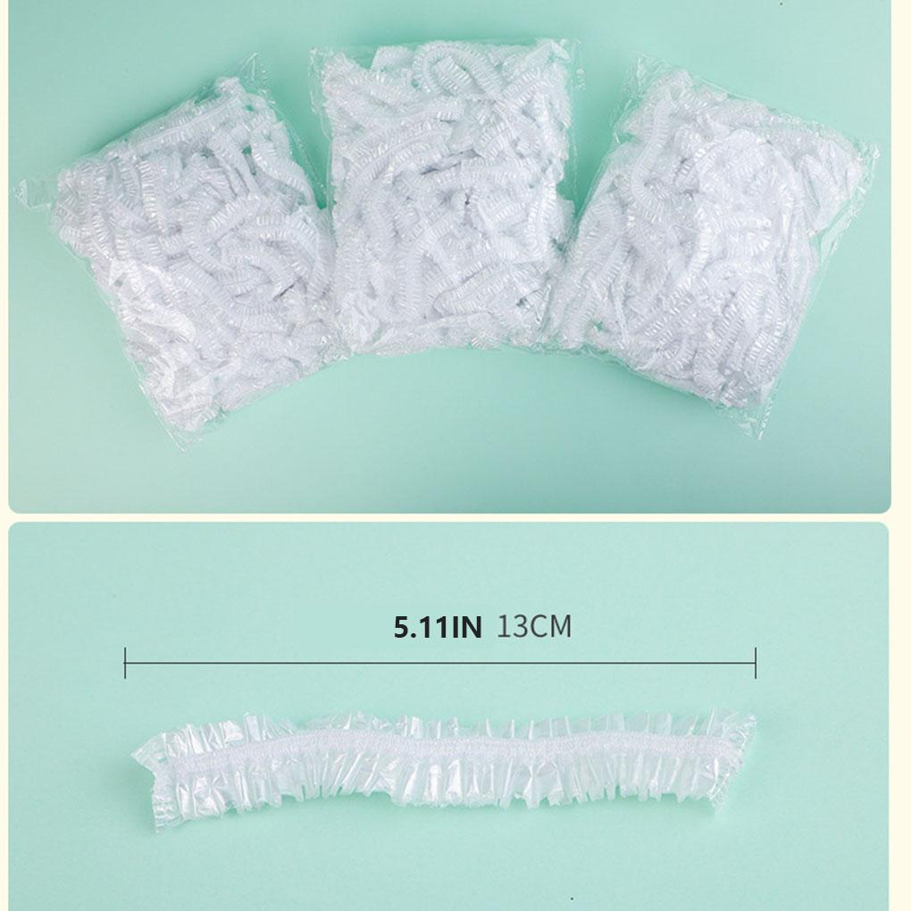 100X Крышка для еды Пластиковая пленка Свежие крышки Многоразовые Моющиеся Удобные Бытовые аксессуары Миска Бутылка Кухонный гаджет